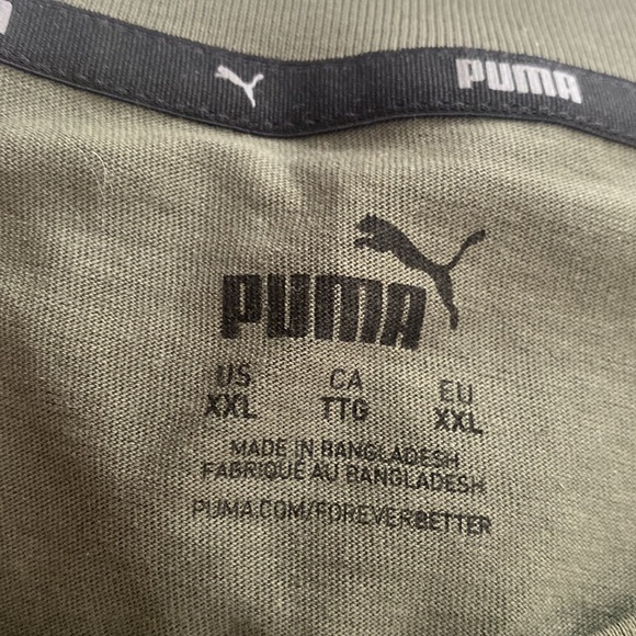 PUMA Long Sleeve Taping Tee Green XXL - Picture 6 of 10